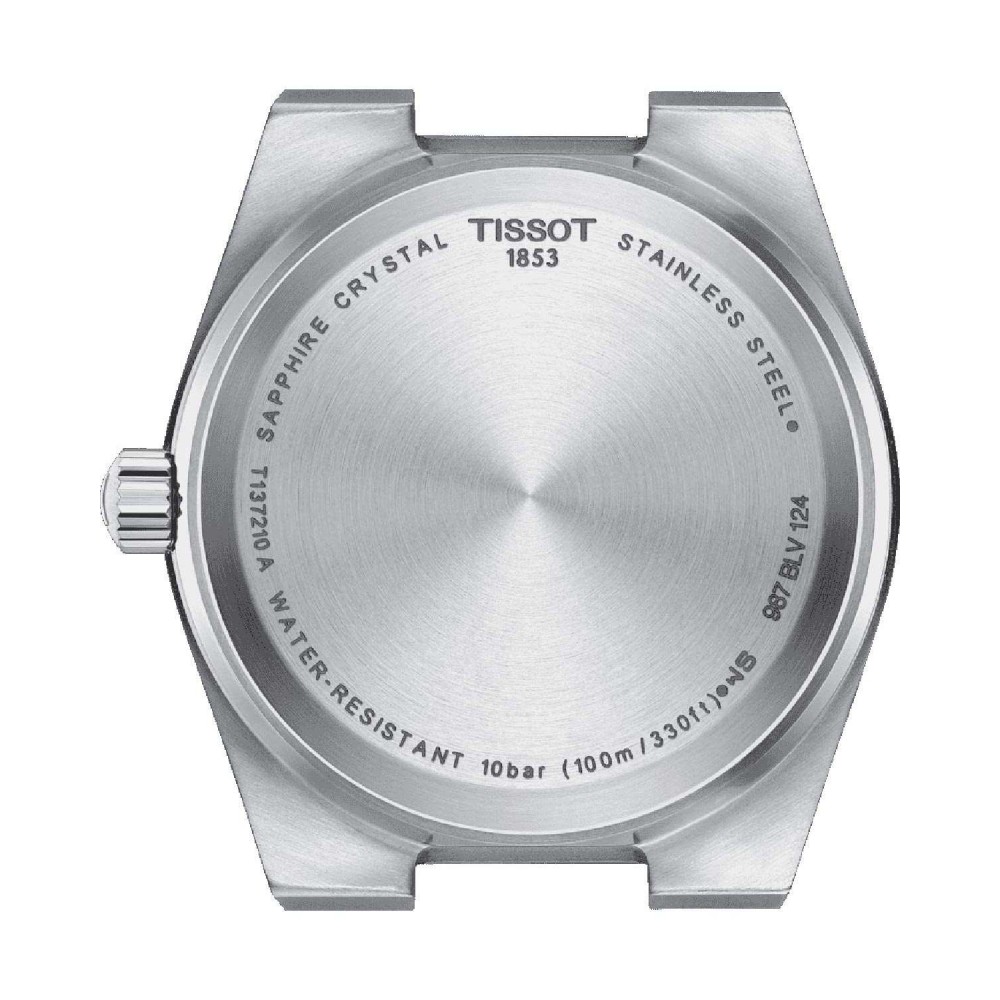 TISSOT T-Classic PRX Ρολόι 35mm Tiffany Ασημί Ανοξείδωτο Ατσάλι μπρασελέ T1372101109100