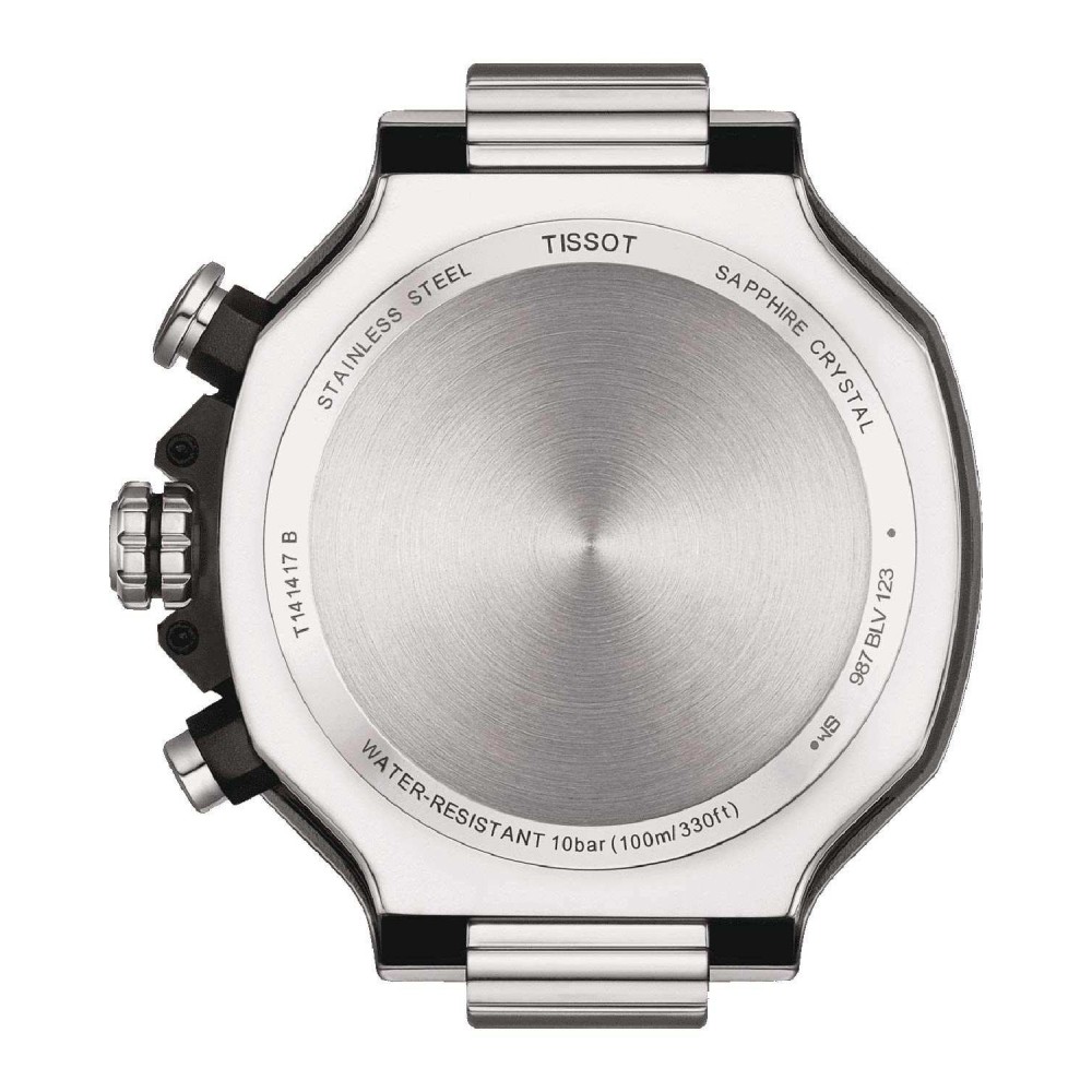 TISSOT T-Race Chronograph Ρολόι Ανδρικό Ασημί Ανοξείδωτο Ατσάλι μπρασελέ T1414171104100