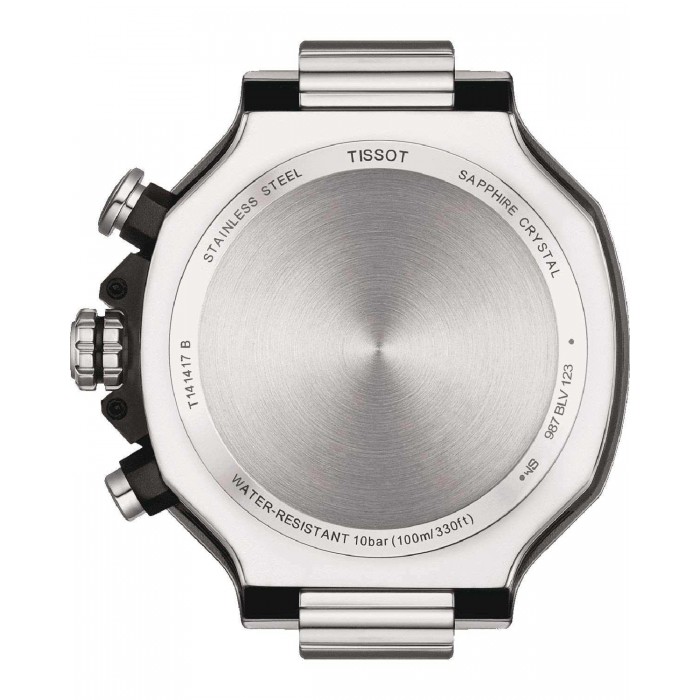 TISSOT T-Race Chronograph Ρολόι Ανδρικό Ασημί Ανοξείδωτο Ατσάλι μπρασελέ T1414171105101