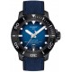 TISSOT T-Sport Seastar 2000 Professional Powermatic 80 Ρολόι Ανδρικό Μπλε Υφασμάτινο λουράκι T1206073704100