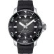 TISSOT T-Sport Seastar 2000 Professional Powermatic 80 Ρολόι Ανδρικό Μαύρο Καουτσούκ λουράκι T1206071744100