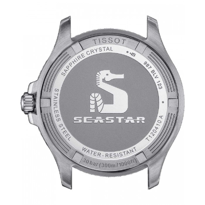 TISSOT T-Sport Seastar 1000 Ρολόι Unisex Ασημί Ανοξείδωτο Ατσάλι μπρασελέ T1204101109100