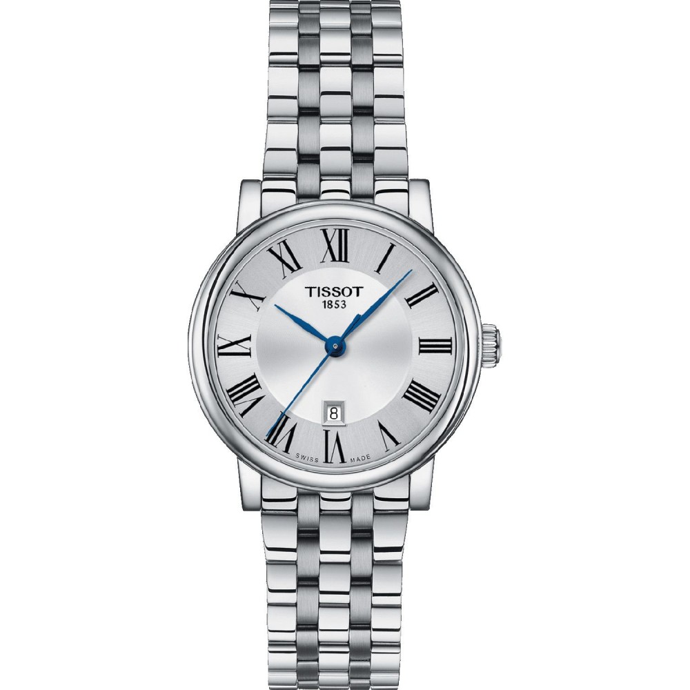 TISSOT T-Classic Carson Premiun Lady Ρολόι Ασημί Ανοξείδωτο Ατσάλι μπρασελέ T1222101103300