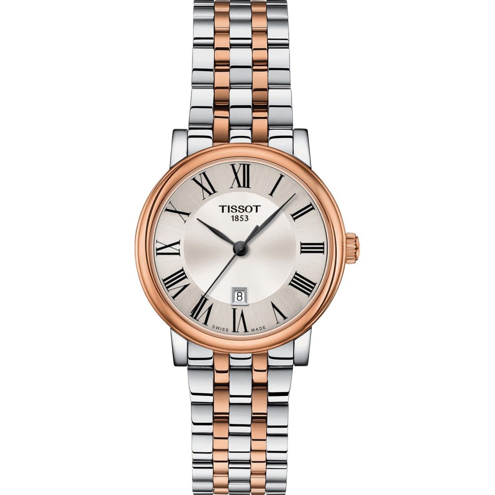 TISSOT T-Classic Carson Premiun Lady Ρολόι Ασημί/Ροζ Επιχρυσωμένο Ανοξείδωτο Ατσάλι μπρασελέ T1222102203301 TISSOT T-Classic Carson Premiun Lady Ρολόι Ασημί/Ροζ Επιχρυσωμένο Ανοξείδωτο Ατσάλι μπρασελέ T1222102203301