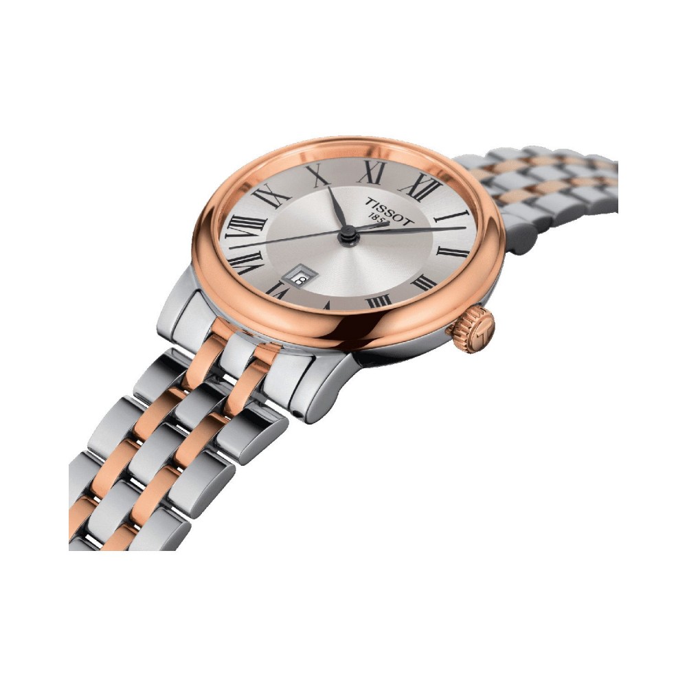 TISSOT T-Classic Carson Premiun Lady Ρολόι Ασημί/Ροζ Επιχρυσωμένο Ανοξείδωτο Ατσάλι μπρασελέ T1222102203301 TISSOT T-Classic Carson Premiun Lady Ρολόι Ασημί/Ροζ Επιχρυσωμένο Ανοξείδωτο Ατσάλι μπρασελέ T1222102203301