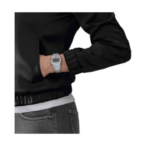 TISSOT PRX DIGITAL 35 MM Ρολόι Ασημί Ανοξείδωτο Ατσάλι μπρασελέ T1372631103000