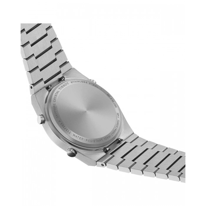 TISSOT PRX DIGITAL 35 MM Ρολόι Ασημί Ανοξείδωτο Ατσάλι μπρασελέ T1372631105000
