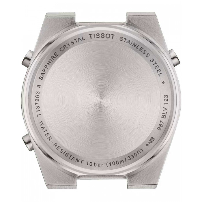 TISSOT PRX DIGITAL 35 MM Ρολόι Ασημί Ανοξείδωτο Ατσάλι μπρασελέ T1372631105000
