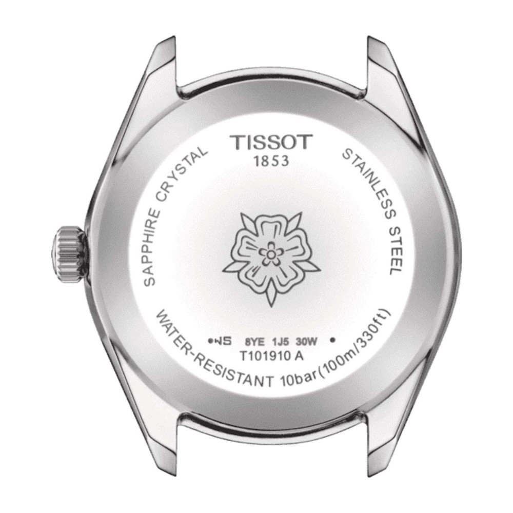 TISSOT T-Classic PR100 Diamonds Sport Chic Ρολόι Ασημί Ανοξείδωτο Ατσάλι μπρασελέ T1019101111600