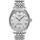 TISSOT T-Classic Le Locle Powermatic 80 Ρολόι Ανδρικό Ασημί Ανοξείδωτο Ατσάλι μπρασελέ T0064071103300