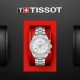 TISSOT T-Classic PR 100 Sport Chic Diamonds Chronograph Γυναικείο Ρολόι Ασημί Ανοξείδωτο Ατσάλι μπρασελέ T1019171111600