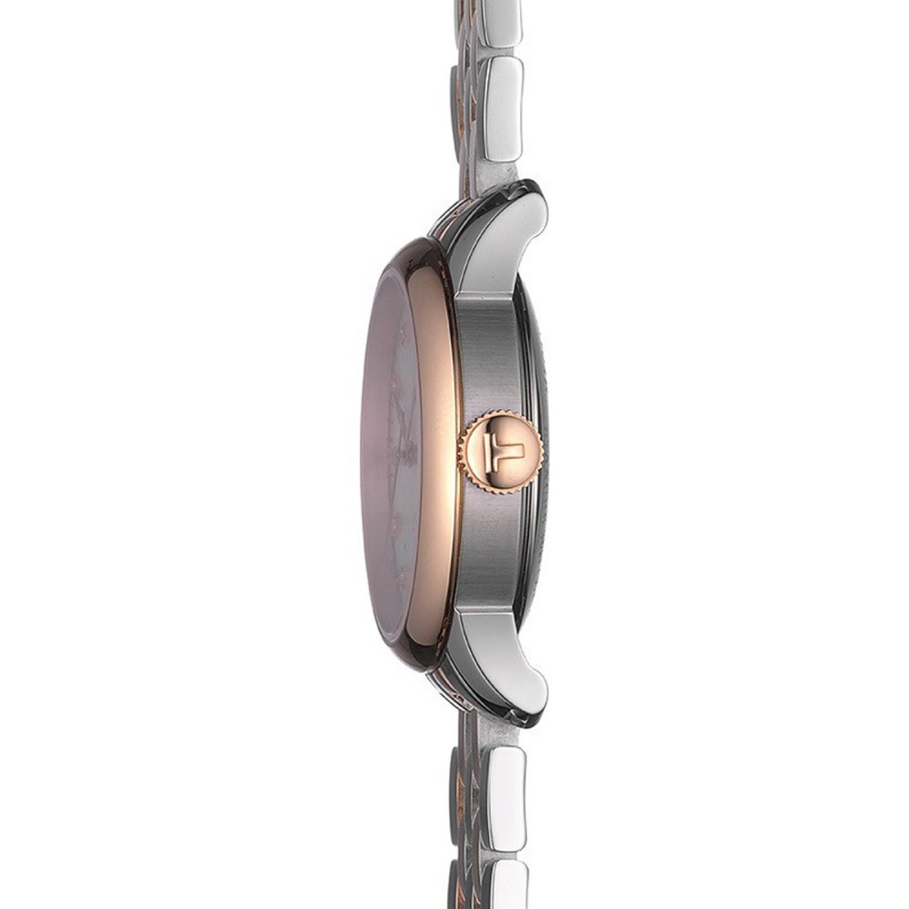 TISSOT T-Classic Le Locle Automatic Ρολόι Γυναικείο Ασημί/Ροζ Επιχρυσωμένο Ανοξείδωτο Ατσάλι μπρασελέ T0062072203600