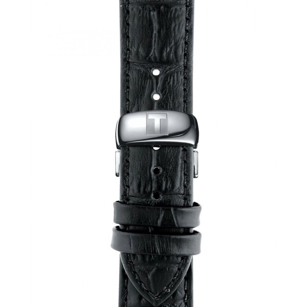 TISSOT T-Classic Tradition Ρολόι Ανδρικό Μαύρο Δερμάτινο Λουράκι T0636101605800