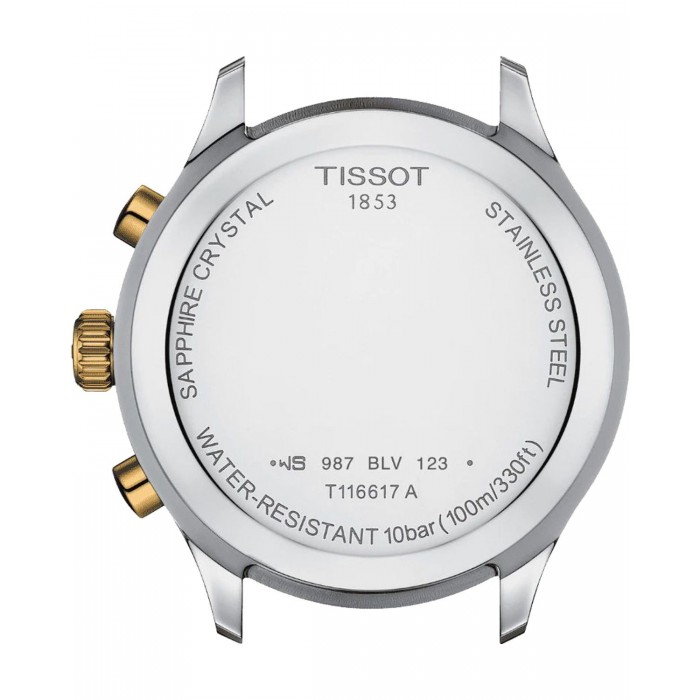 TISSOT T-Sport Chrono XL Classic Ρολόι Ανδρικό Ασημί/Επιχρυσωμένο Ανοξείδωτο Ατσάλι μπρασελέ T1166172204100