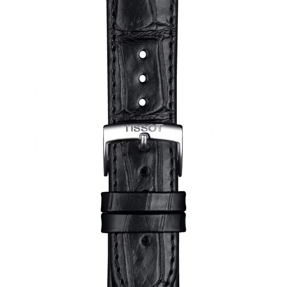 TISSOT T-Classic Carson Chronograph Ρολόι Ανδρικό Μαύρο Δερμάτινο Λουράκι T1224171603300