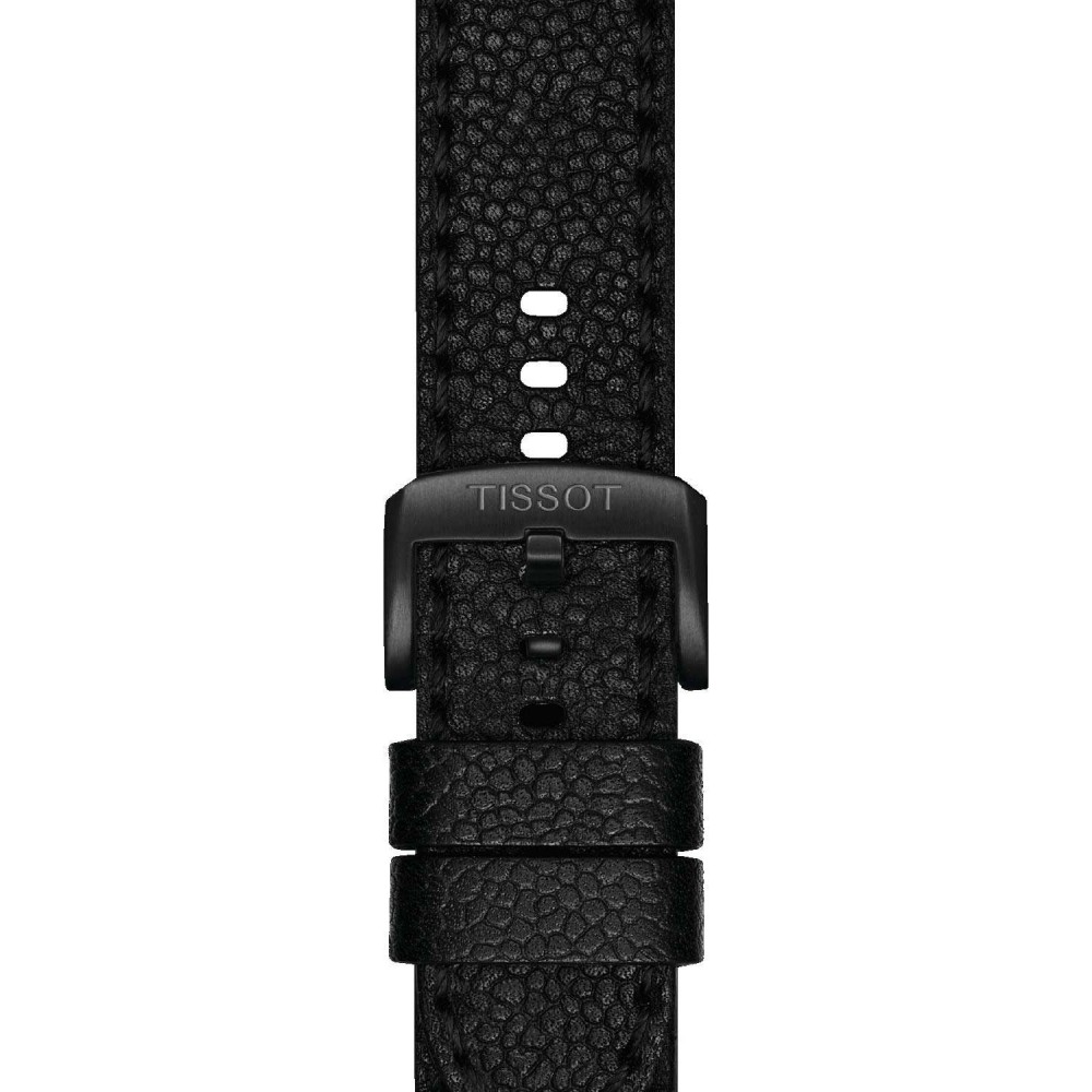 TISSOT T-Sport Supersport Chronograph Ρολόι Ανδρικό Μαύρο Δερμάτινο Λουράκι T1256173608100