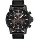 TISSOT T-Sport Supersport Chronograph Ρολόι Ανδρικό Μαύρο Δερμάτινο Λουράκι T1256173608100