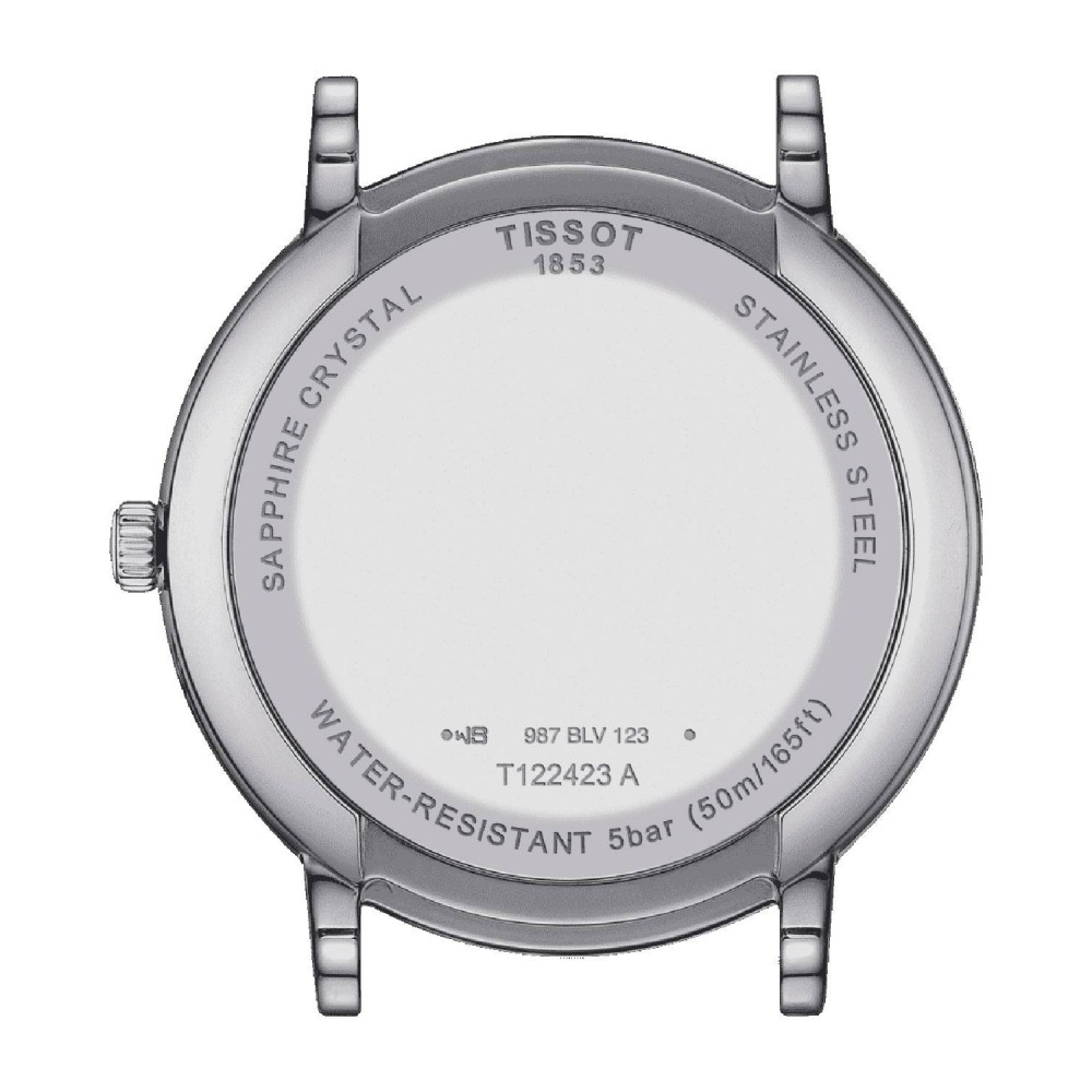 TISSOT T-Classic Carson Moonphase Ρολόι Μπλε Δερμάτινο Λουράκι T1224231604300