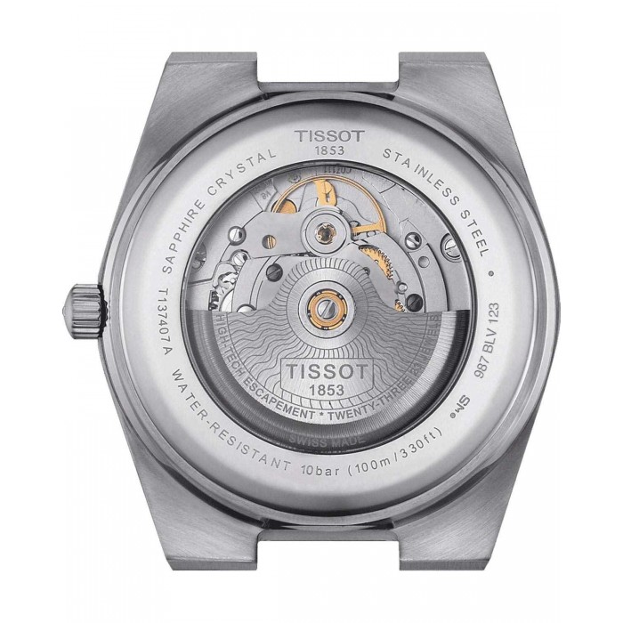 TISSOT T-Classic PRX 40mm Powermatic 80 Ρολόι Ασημί Ανοξείδωτο Ατσάλι μπρασελέ T1374072103100