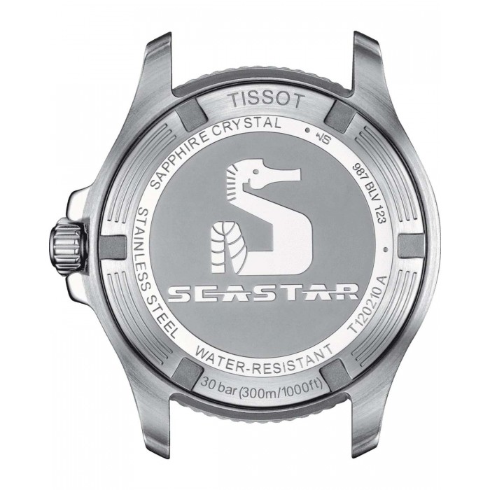 TISSOT T-Sport Seastar 1000 Ρολόι Unisex Ασημί Ανοξείδωτο Ατσάλι μπρασελέ T1202101109100