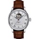 TISSOT T-Classic Le Locle Powermatic 80 Openheart Ρολόι Ανδρικό Καφέ Δερμάτινο Λουράκι T0064071603301