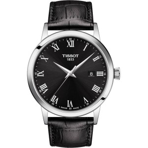 TISSOT T-Classic Classic Dream Ρολόι Μαύρο Δερμάτινο Λουράκι T1294101605300