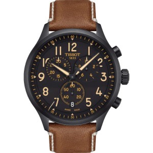 TISSOT T-Sport Chrono XL Classic Ρολόι Ανδρικό Καφέ Δερμάτινο Λουράκι T1166173605203