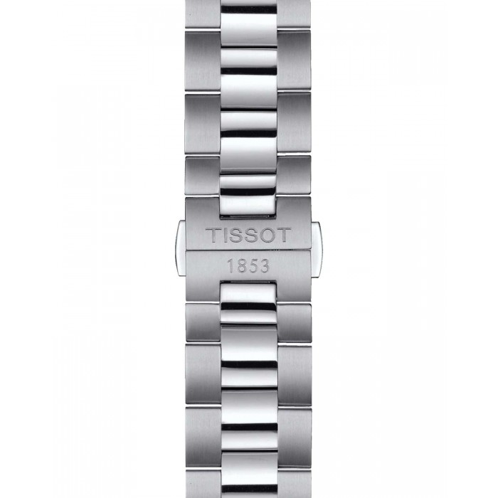 TISSOT T-Classic Open Heart Powermatic 80 Ρολόι Ανδρικό Ασημί Ανοξείδωτο Ατσάλι μπρασελέ T1274071103101