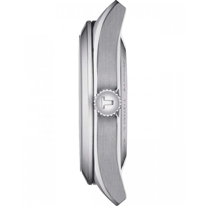 TISSOT T-Classic Open Heart Powermatic 80 Ρολόι Ανδρικό Ασημί Ανοξείδωτο Ατσάλι μπρασελέ T1274071103101