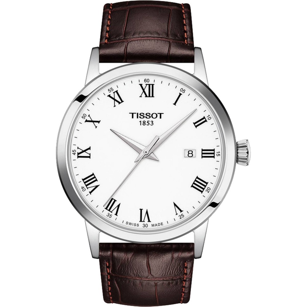 TISSOT T-Classic Classic Dream Gent Ρολόι Ανδρικό Καφέ Δερμάτινο Λουράκι T1294101601300