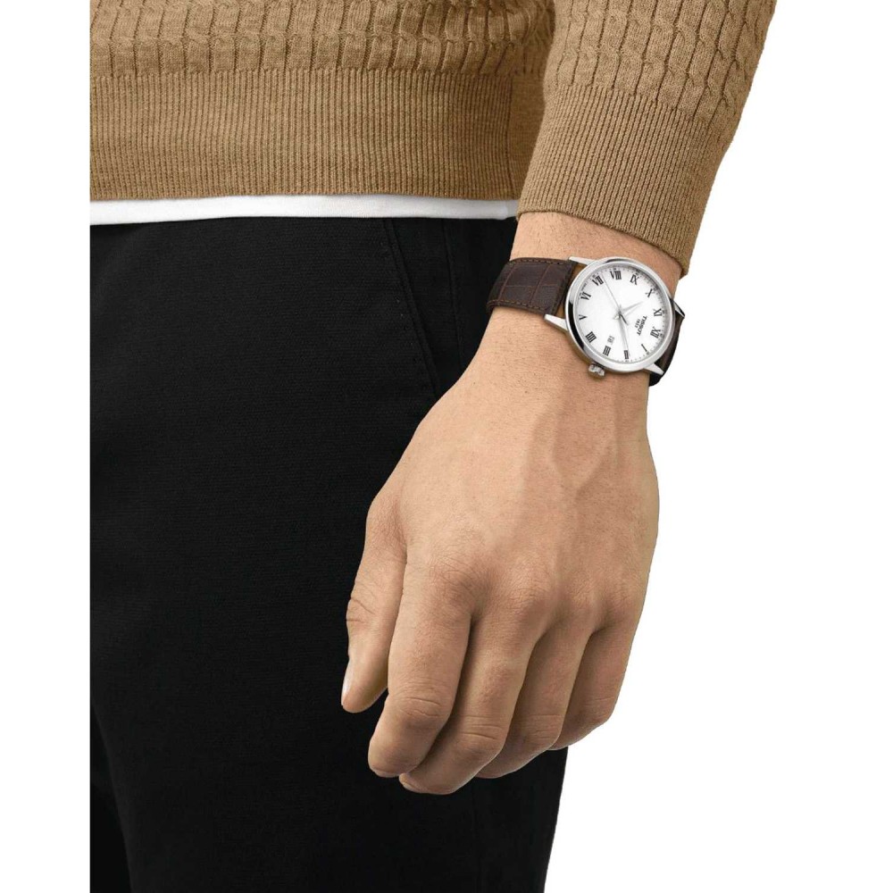 TISSOT T-Classic Classic Dream Gent Ρολόι Ανδρικό Καφέ Δερμάτινο Λουράκι T1294101601300