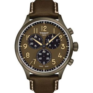 TISSOT T-Sport Chrono XL Classic Ρολόι Ανδρικό Καφέ Δερμάτινο Λουράκι T1166173609200