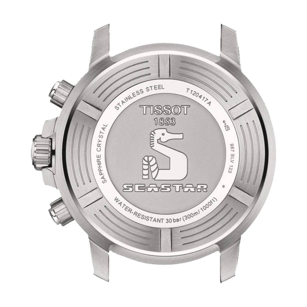 TISSOT T-Sport Seastar1000 Ρολόι Ανδρικό Ασημί Ανοξείδωτο Ατσάλι μπρασελέ T1204171109101