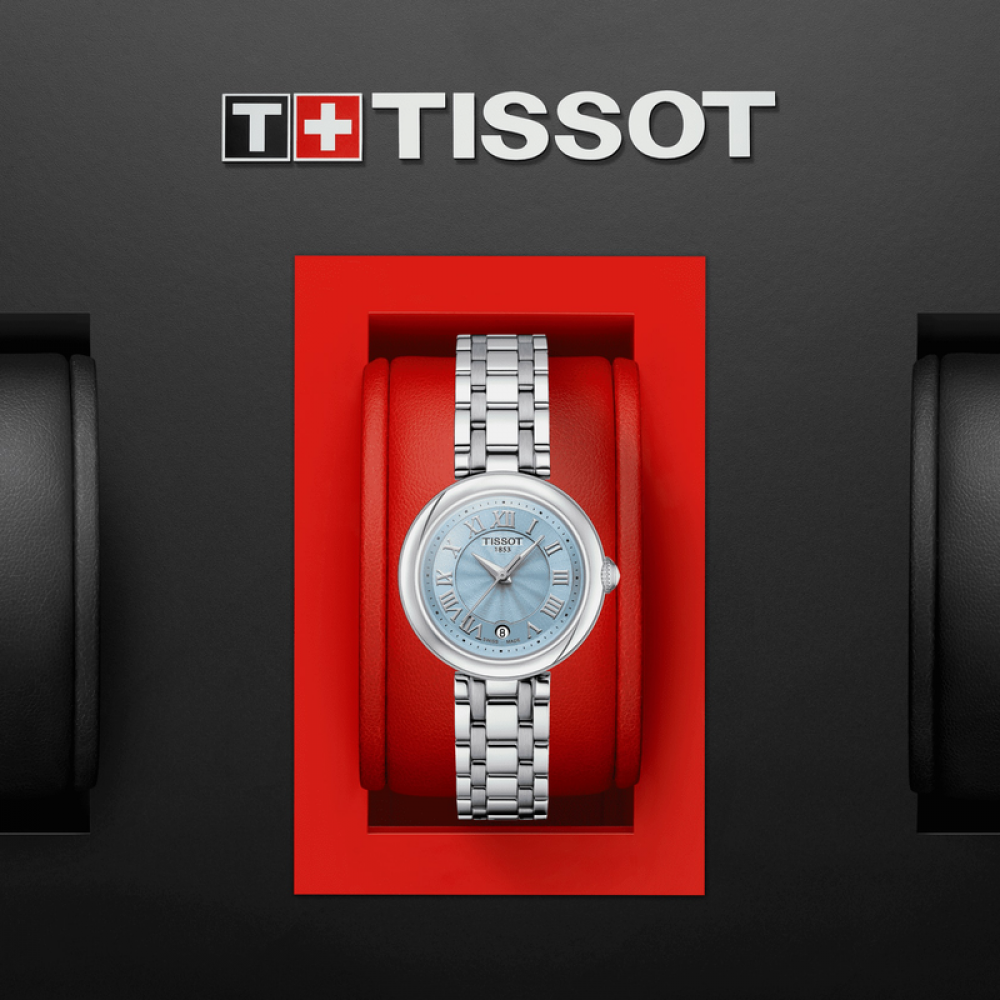 TISSOT T-Lady Bellissima Small Lady Ρολόι Γυναικείο Ασημί Ανοξείδωτο Ατσάλι μπρασελέ T1260101113300