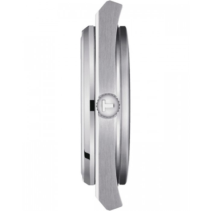 TISSOT T-Classic PRX 40mm Ρολόι Ανδρικό Μπλε Δερμάτινο Λουράκι T1374101604100