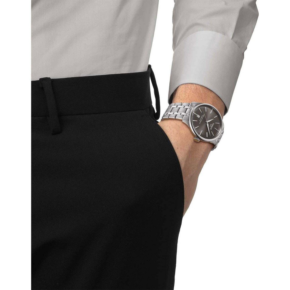 TISSOT T-Classic Chemin Des Tourelles Automatic Ρολόι Ασημί Ανοξείδωτο Ατσάλι μπρασελέ T1398071106100