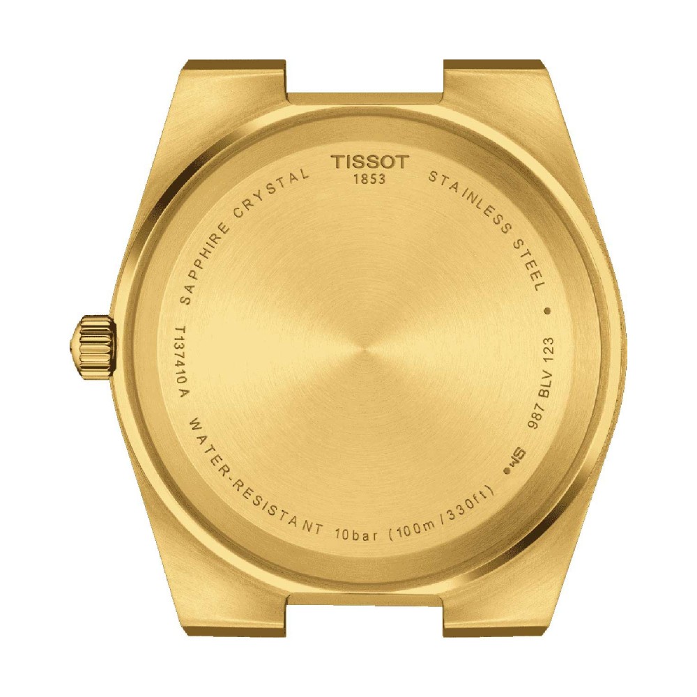 TISSOT T-Classic PRX 40mm Ρολόι Ανδρικό Επιχρυσωμένο Ανοξείδωτο Ατσάλι μπρασελέ T1374103302100