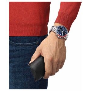 TISSOT T-Sport Seastar 1000 Ρολόι Ανδρικό Ασημί Ανοξείδωτο Ατσάλι μπρασελέ T1204171104103
