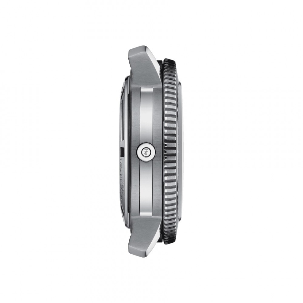 TISSOT T-Sport Seastar 2000 Professional Powermatic 80 Ρολόι Ανδρικό Ασημί Ανοξείδωτο Ατσάλι μπρασελέ T1206071104100