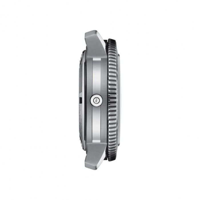 TISSOT T-Sport Seastar 2000 Professional Powermatic 80 Ρολόι Ανδρικό Ασημί Ανοξείδωτο Ατσάλι μπρασελέ T1206071104100