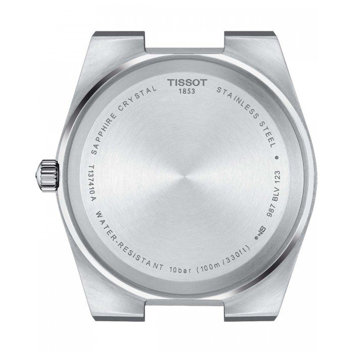 TISSOT T-Classic PRX 40mm Ρολόι Ανδρικό Μπλε Δερμάτινο Λουράκι T1374101604100
