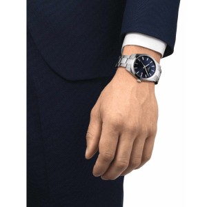 TISSOT T-Classic Gentleman Ρολόι Ανδρικό Ασημί Ανοξείδωτο Ατσάλι μπρασελέ T1274101104100