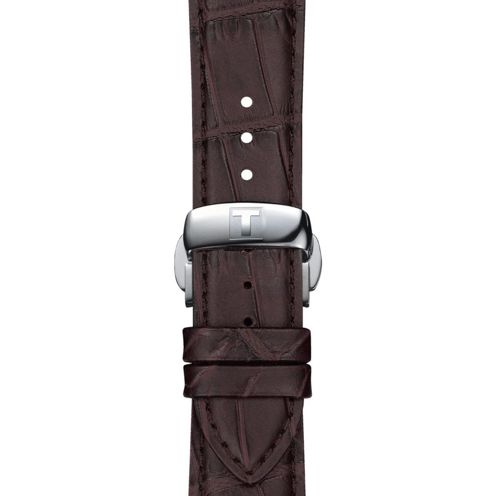 TISSOT T-Classic Gentleman Ρολόι Ανδρικό Καφέ Δερμάτινο Λουράκι T1274101605101