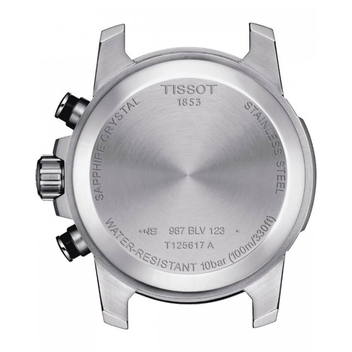 TISSOT T-Sport Superport Chrono Ρολόι Ανδρικό Ασημί Ανοξείδωτο Ατσάλι μπρασελέ T1254171104100