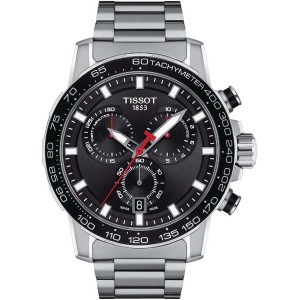 TISSOT T-Sport Superport Chrono Ρολόι Ανδρικό Ασημί Ανοξείδωτο Ατσάλι μπρασελέ T1256171105100