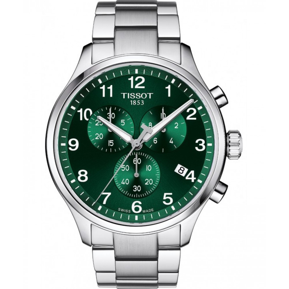TISSOT T-Sport Chrono XL Classic Ρολόι Ανδρικό Ασημί Ανοξείδωτο Ατσάλι μπρασελέ T1166171109200