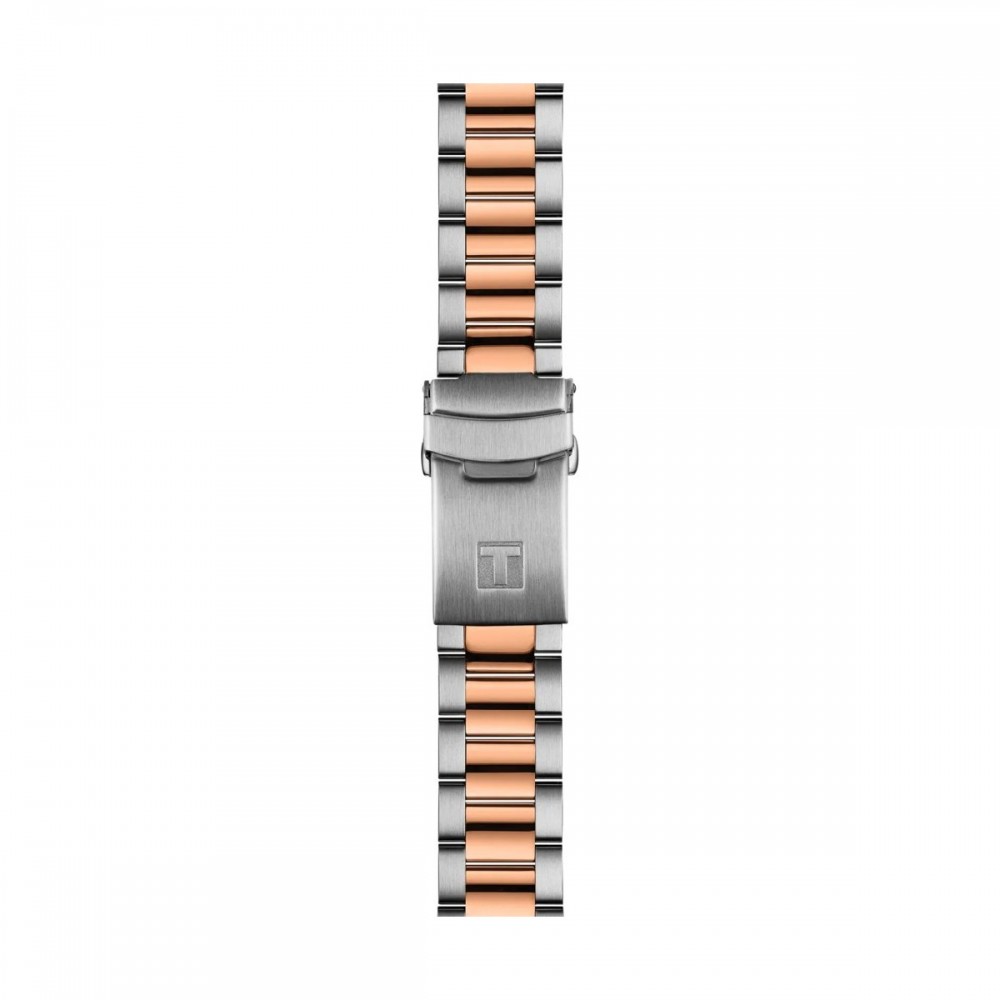 TISSOT T-Sport Seastar 1000 Powermatic 80 Ρολόι Ασημί/Ροζ Επιχρυσωμένο Ανοξείδωτο Ατσάλι μπρασελέ T1208072205101
