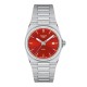 TISSOT T-Classic PRX 35mm Ρολόι Ασημί Ανοξείδωτο Ατσάλι μπρασελέ T1372101142100