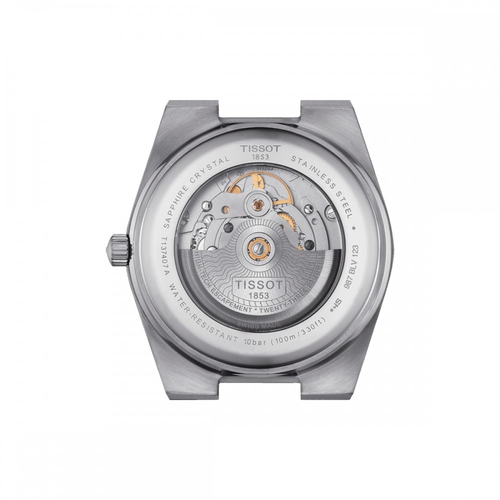 TISSOT T-Classic PRX Powermatic 80 40mm Gradient Ανοξείδωτο Ατσάλι μπρασελέ T1374071105101