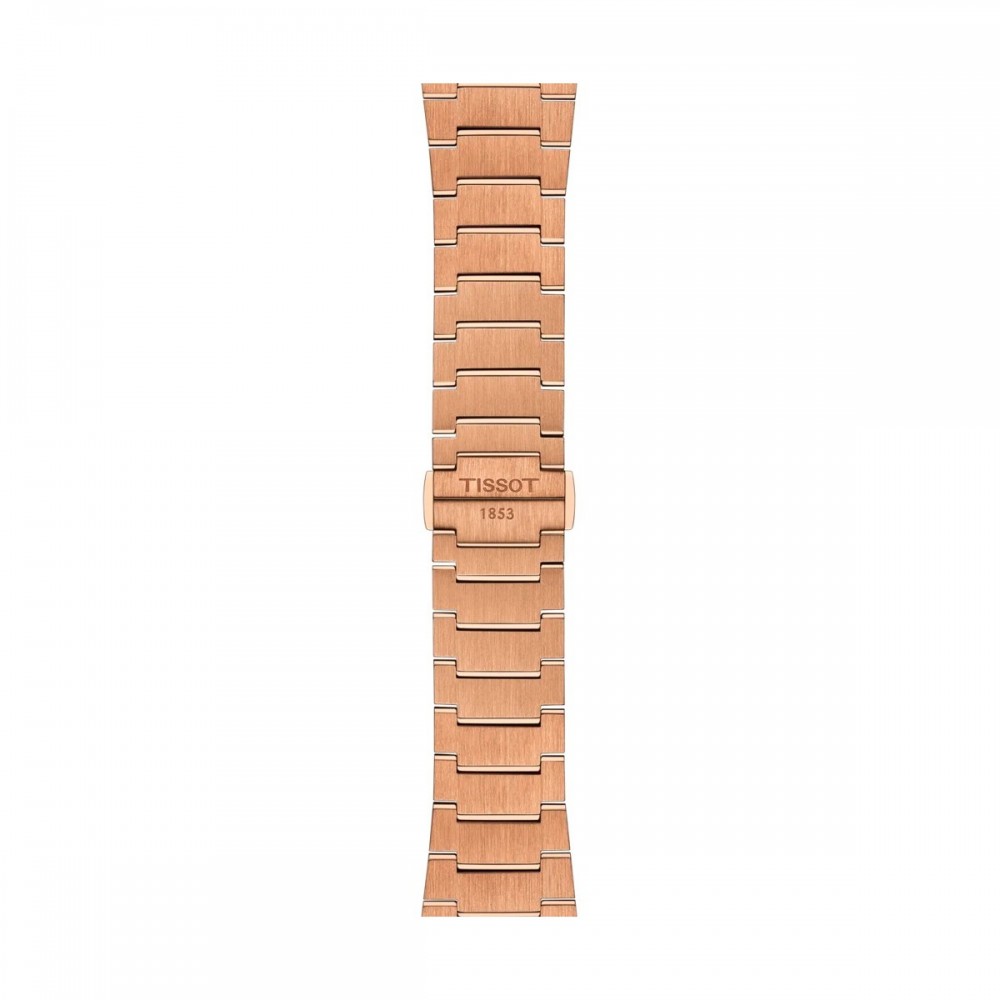 TISSOT T-Classic PRX 40mm Powermatic 80 Ρολόι Ροζ Επιχρυσωμένο Ανοξείδωτο Ατσάλι μπρασελέ T1374073304100